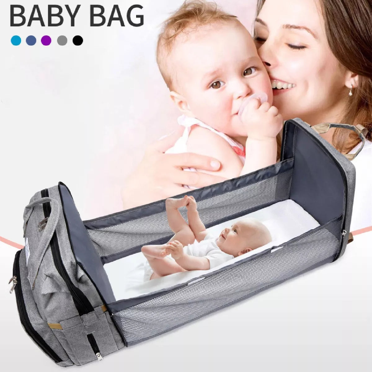 MOCHILA MATERNAL CUNA BEBE