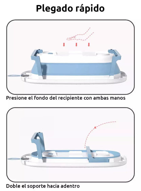 TINA CON TERMOMETRO PARA BEBÉS