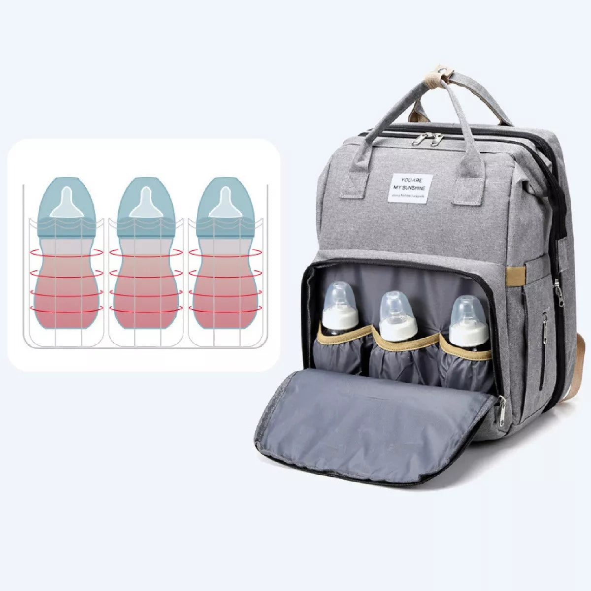 MOCHILA MATERNAL CUNA BEBE