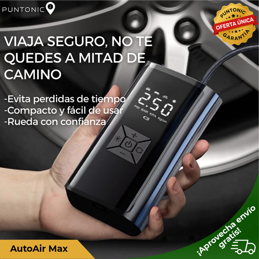 AutoAir Max | Solución inmediata para tu tranquilidad, infla al instante.