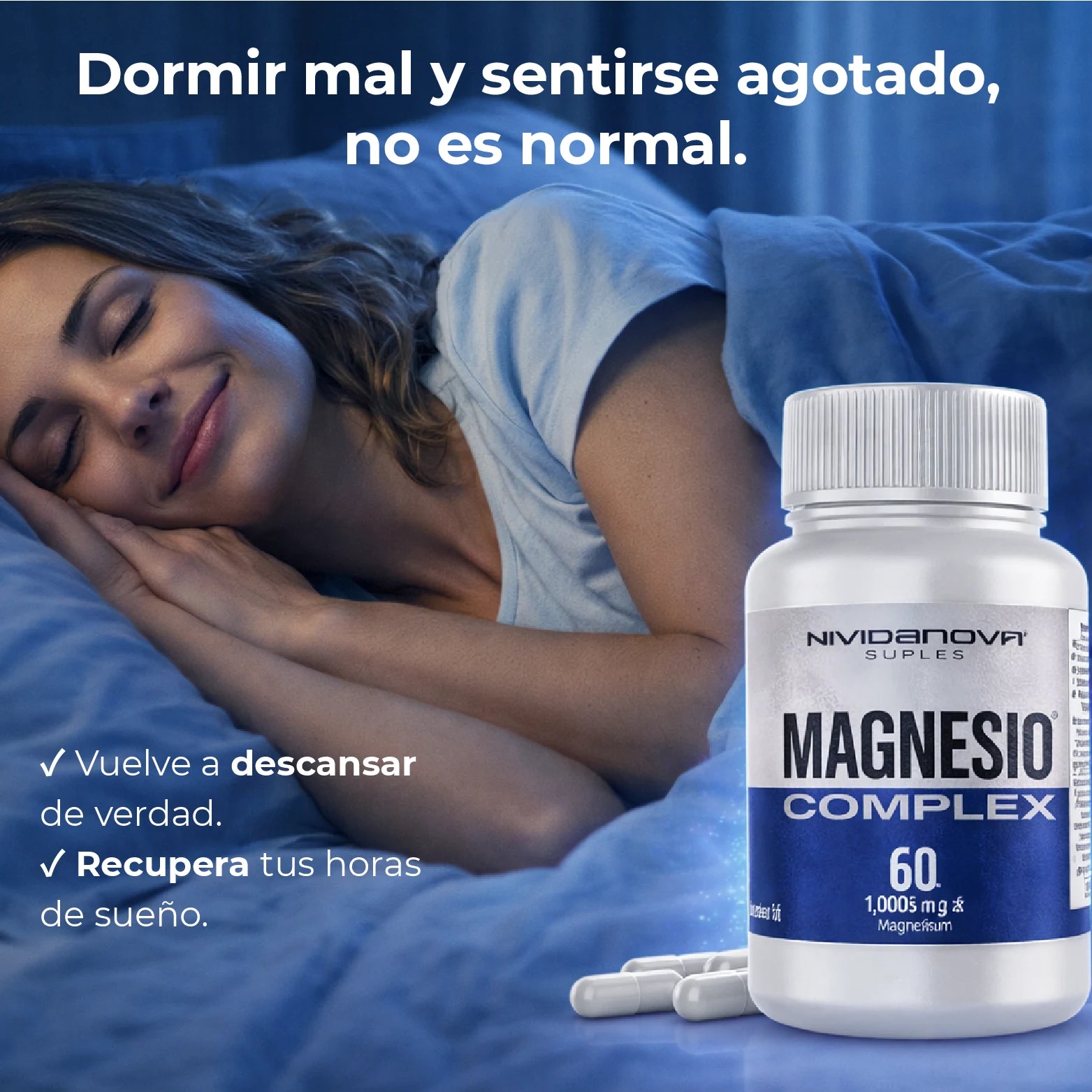 Magnesio Complex 3 en 1 | Descanso, Energía y Bienestar Total