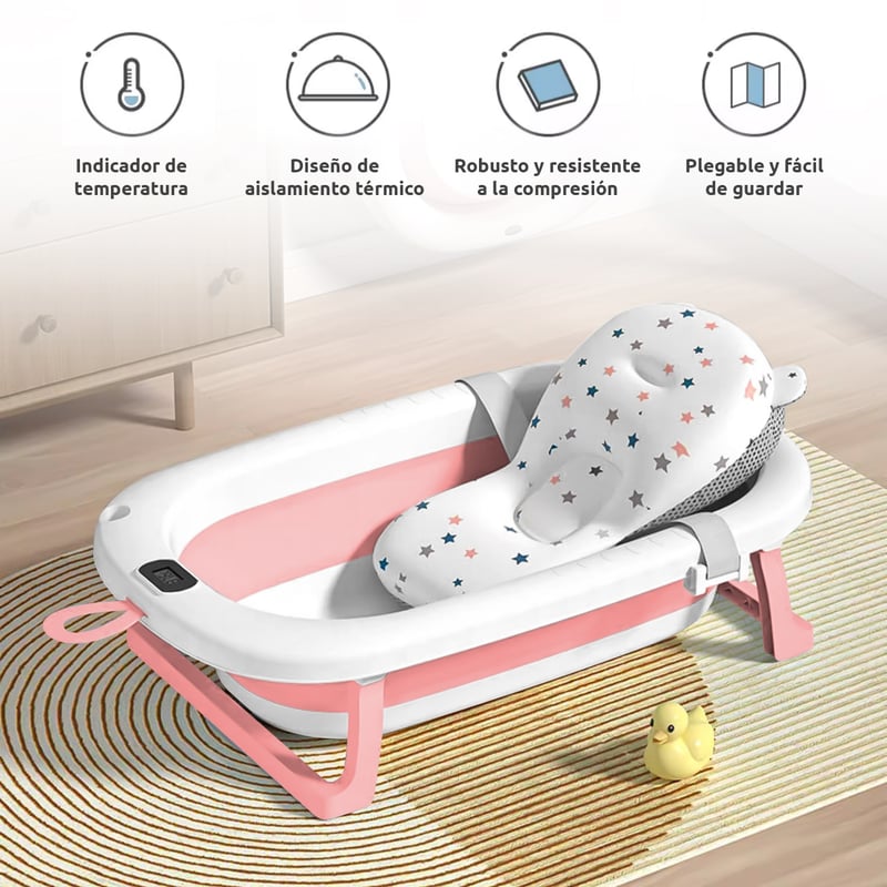 TINA CON TERMOMETRO PARA BEBÉS